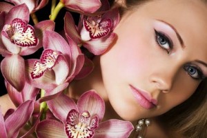 Orchids and face
